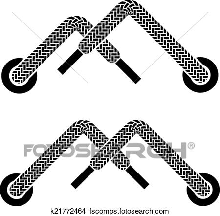 450x442 Clipart Of Vector Shoe Lace Mountain Walking Symbols K21772464
