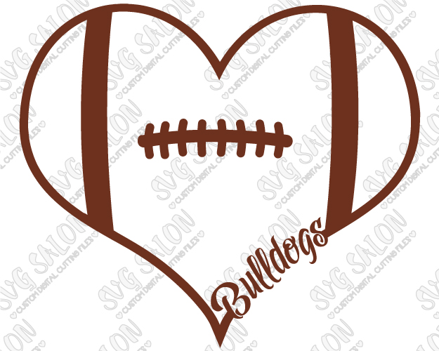 625x500 Bulldog Clipart Football Lace