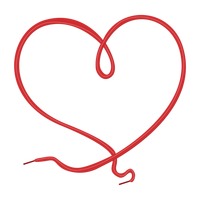 200x200 Shoe Lace Heart Clip Art Cliparts