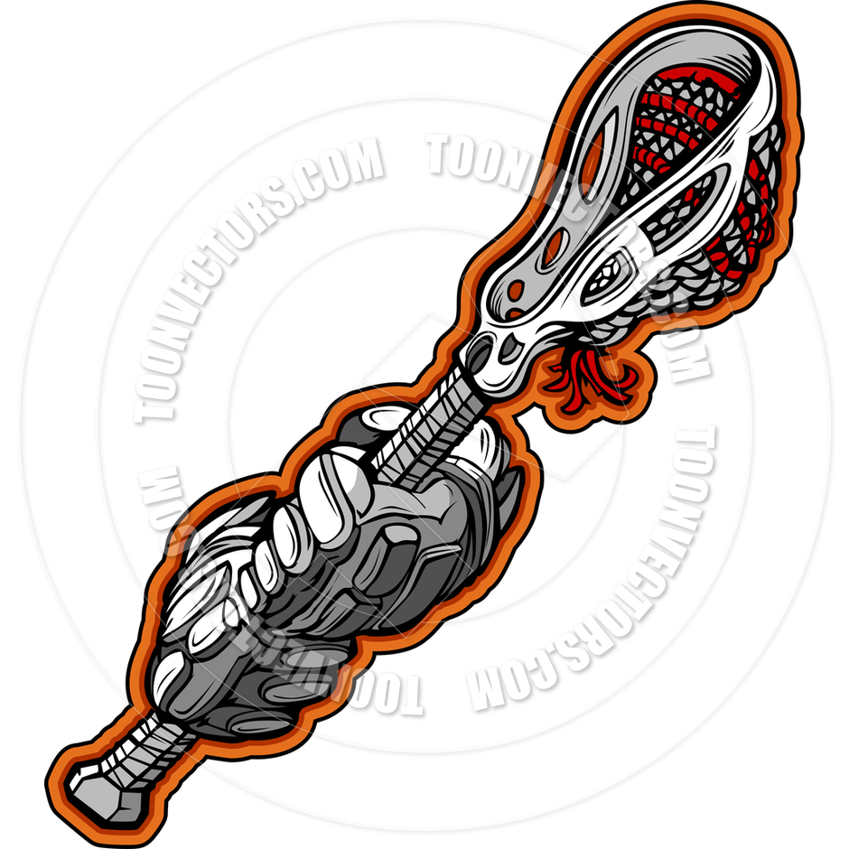 940x940 Lacrosse Gloves And Stick Cartoon Vector Image By Chromaco Toon