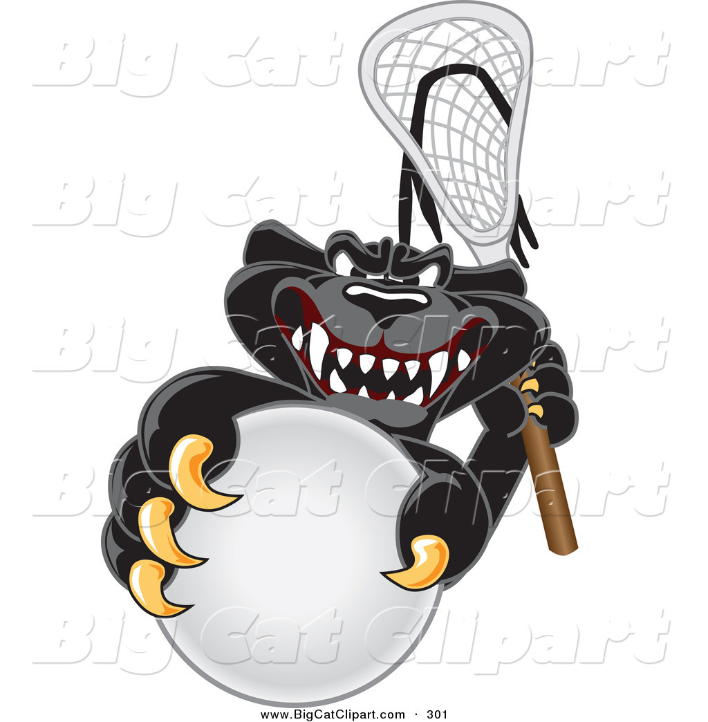 1024x1044 Big Cat Cartoon Vector Clipart Of A Happy Black Jaguar Mascot