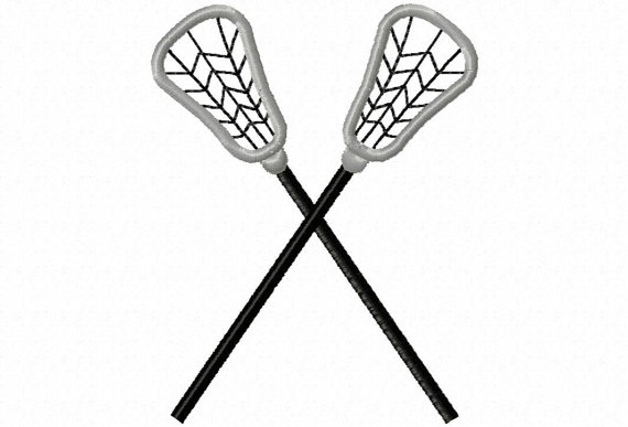 570x387 Lacrosse Sticks Applique Machine Embroidery By Lillipadgifts