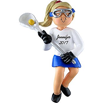 350x350 Female Girl Lacrosse Player Ornament Christmas Gift