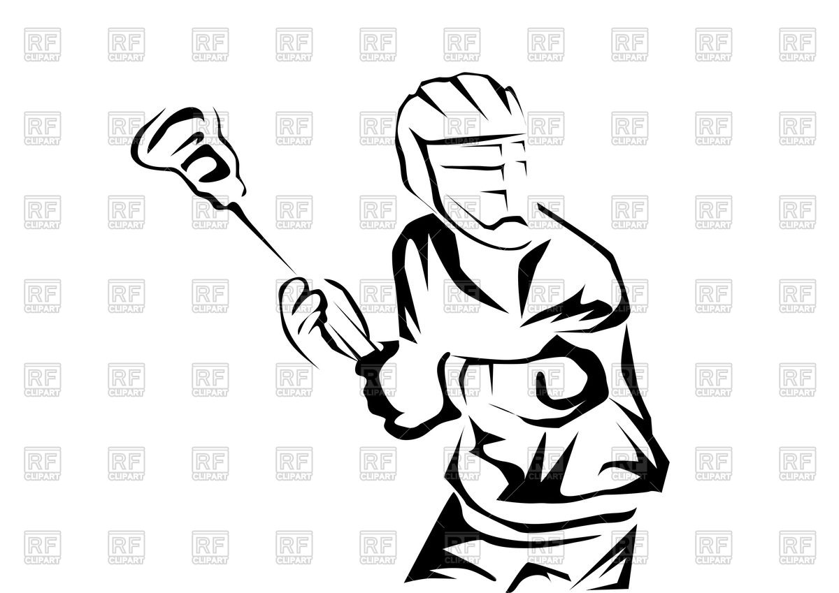 1200x849 Lacrosse Player Royalty Free Vector Clip Art Image