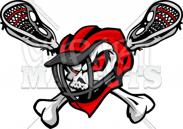 590x415 Skull Lacrosse Clipart Graphic Vector Logo