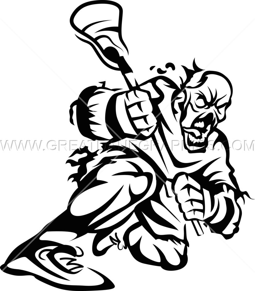 825x943 Zombie Lacrosse Production Ready Artwork For T Shirt Printing