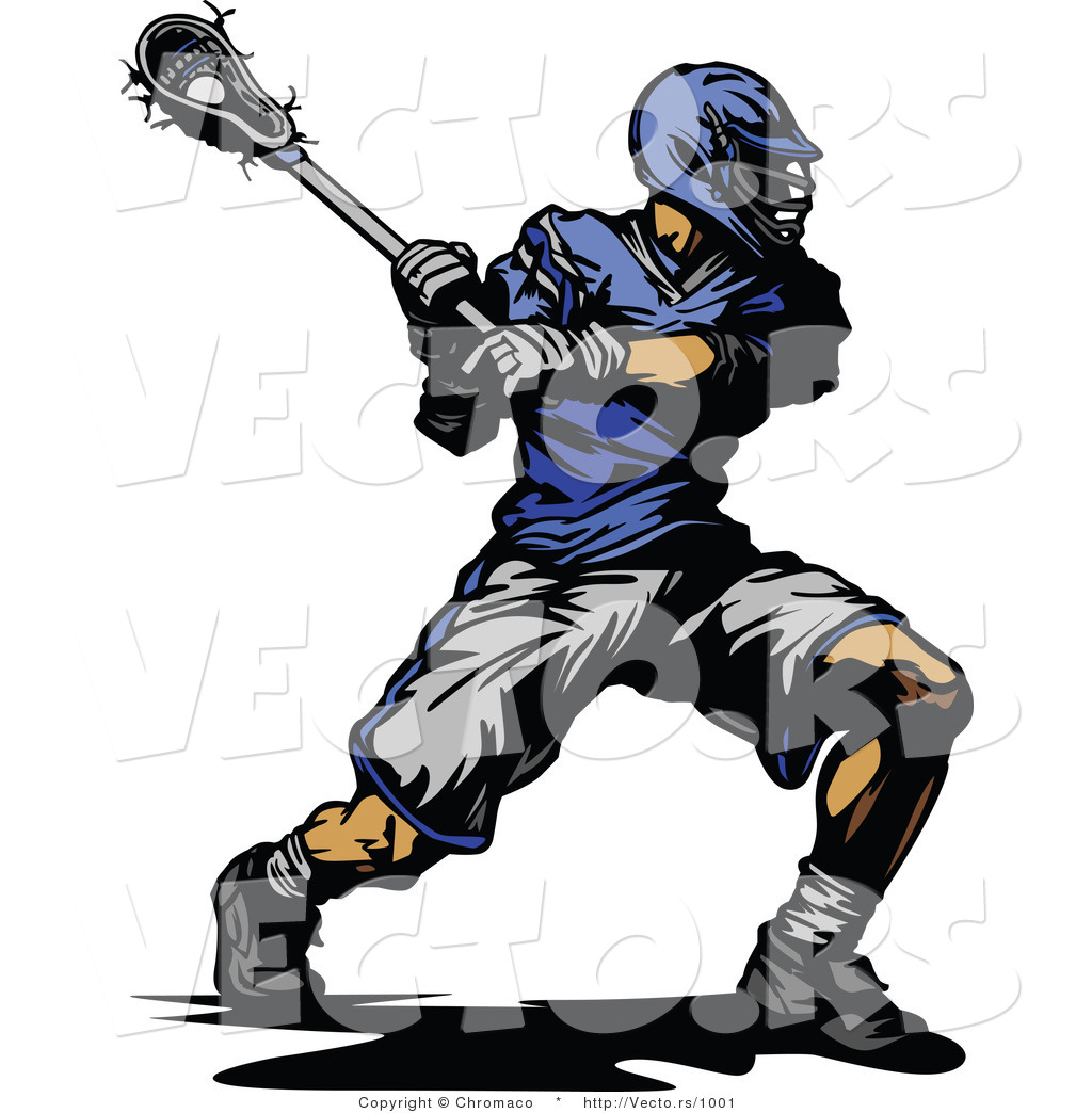 1024x1044 Vector Of A Competitive Lacrosse Player Swinging Stick By Chromaco