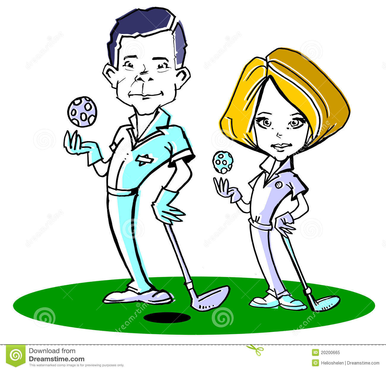1300x1251 Man Woman Golf Clipart