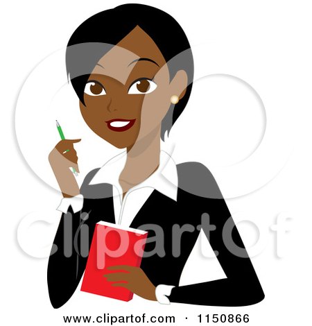 450x470 Clipart Happy Black Businesswoman Off To A Meeting