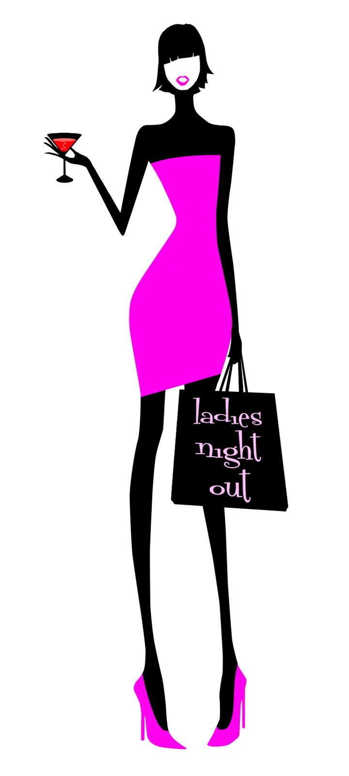 720x1600 Ladies Night Clipart