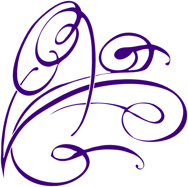 600x597 Decorative Swirl Purple Clip Art At Clker Com Vector Clip Art