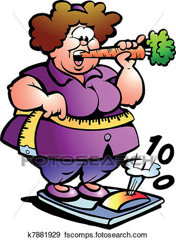 345x470 Clip Art Of Fat Belly Lady K7881929