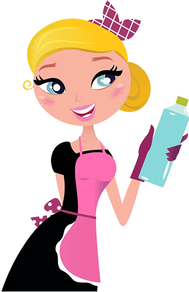 371x573 Vector Cleaning Lady Clipart