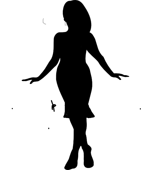 492x595 Lady Silhouette Clip Art