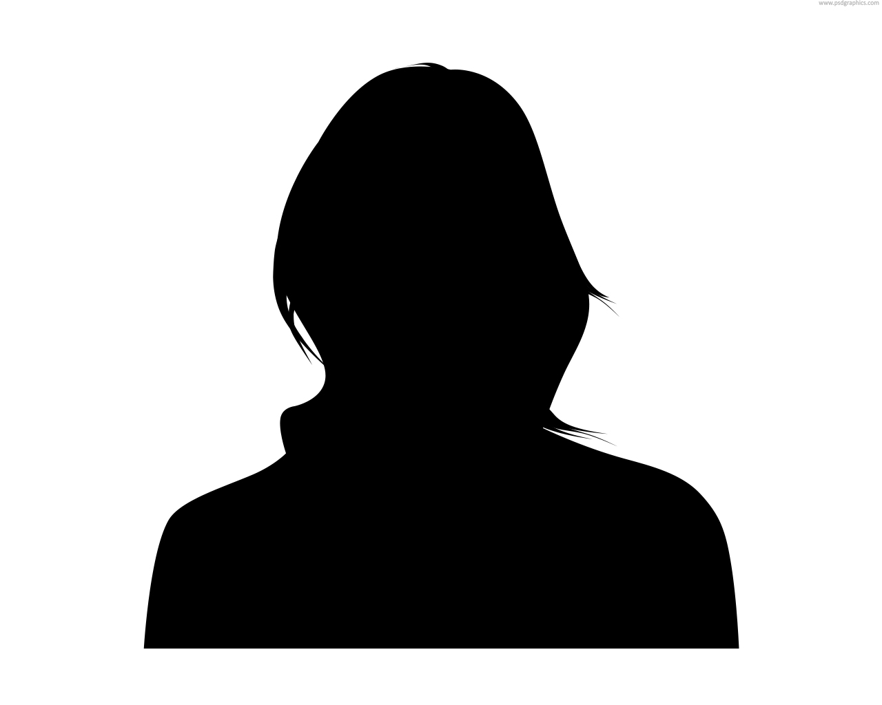 1280x1024 Lady Silhouette Clipart