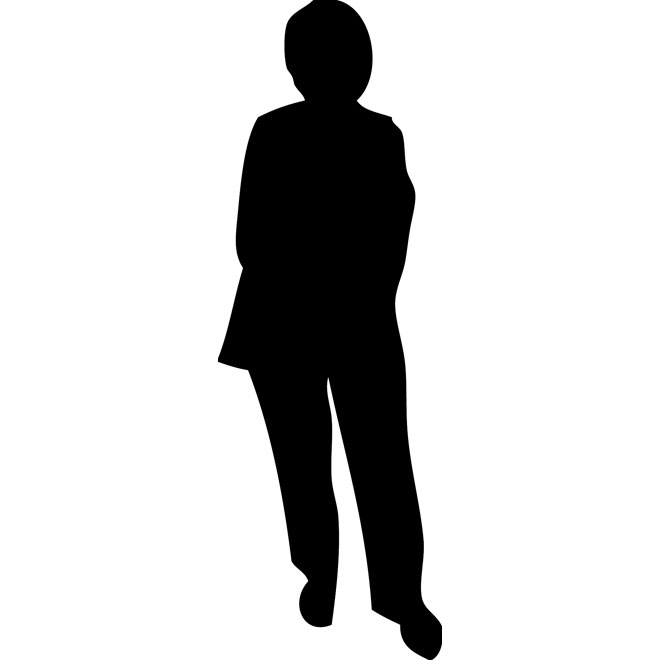 660x660 Old Lady Silhouette Free Vector 123freevectors