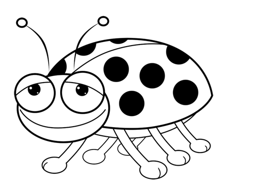 Ladybug Black And White Clipart | Free download on ClipArtMag