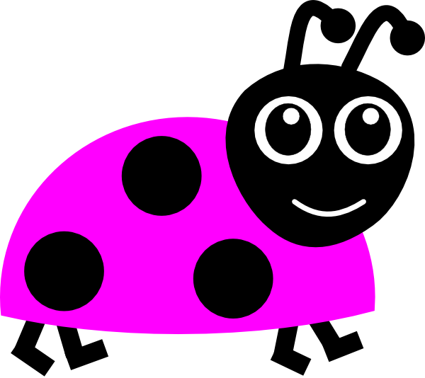 600x534 Pink Ladybug Clipart
