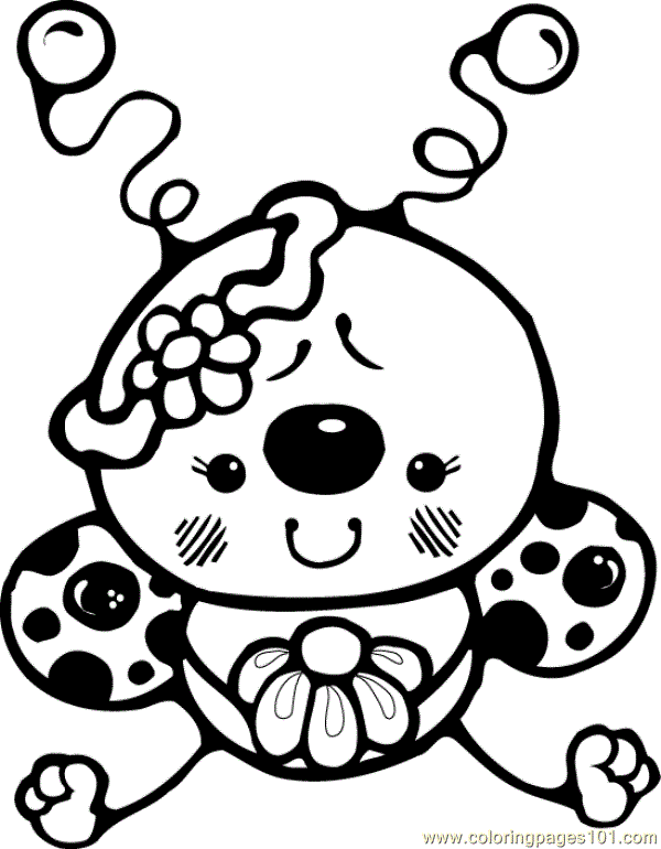 600x770 Cute Bug Black And White Clipart