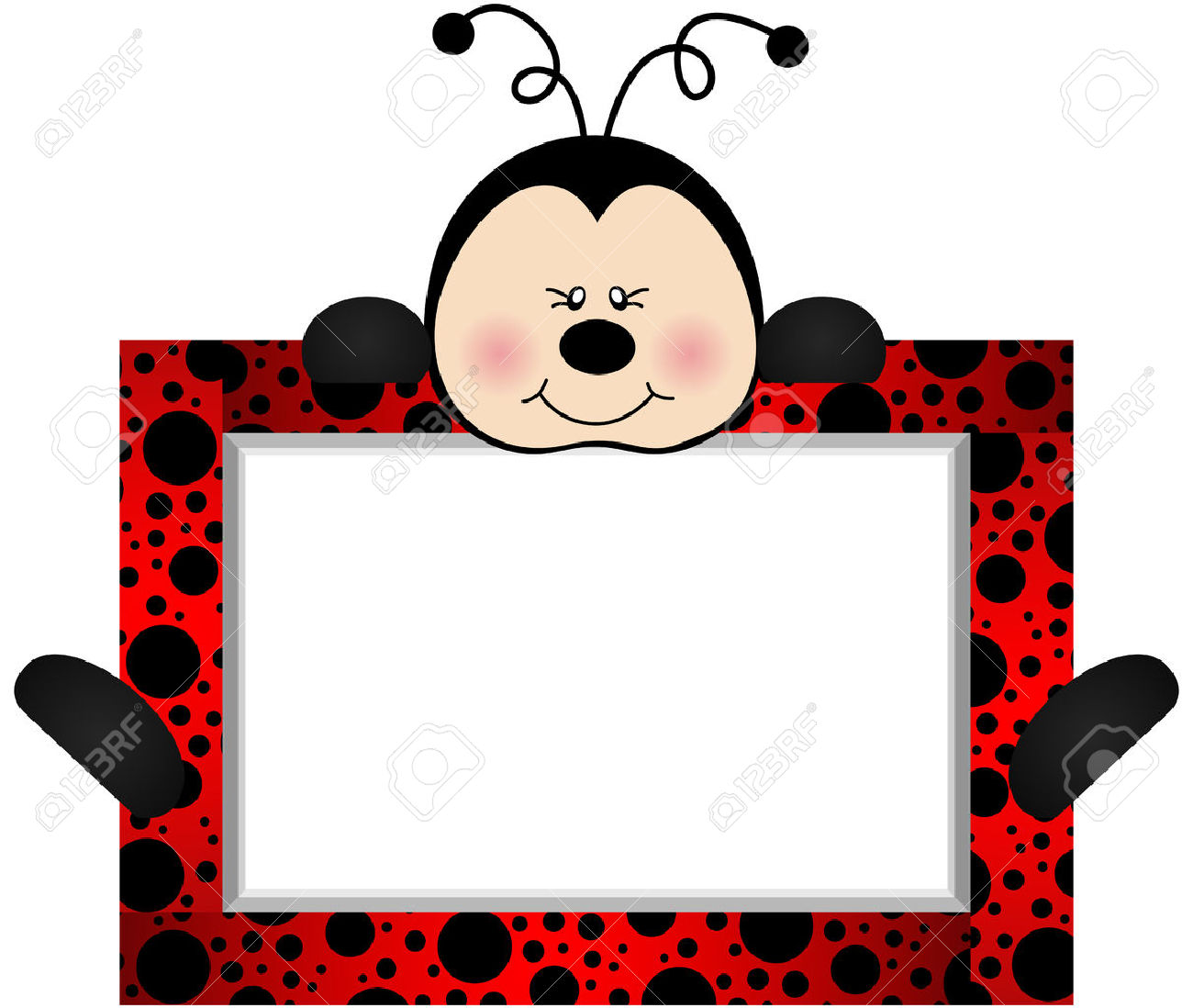 1300x1098 Ladybug Clipart Frame