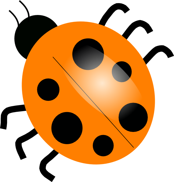 570x596 Orange Ladybugs Clip Art