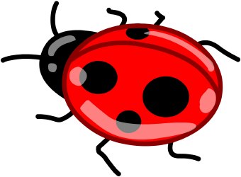 340x250 Ladybug Clip Art