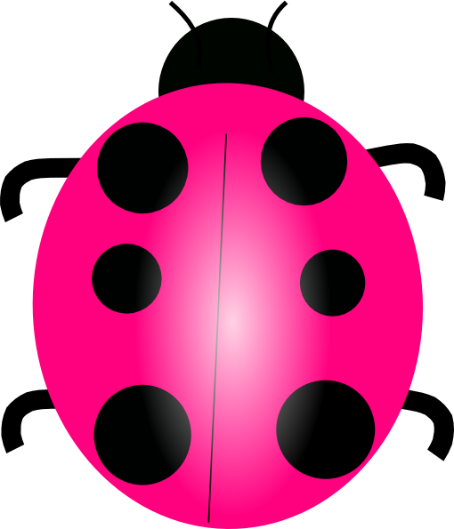 510x595 Pink Ladybug Clipart