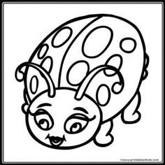236x236 Free Printable Ladybug Coloring Page