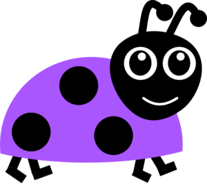 300x267 Purple Ladybug Clip Art