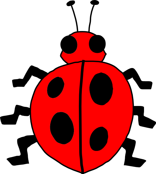 534x596 Cartoon Ladybug Clipart
