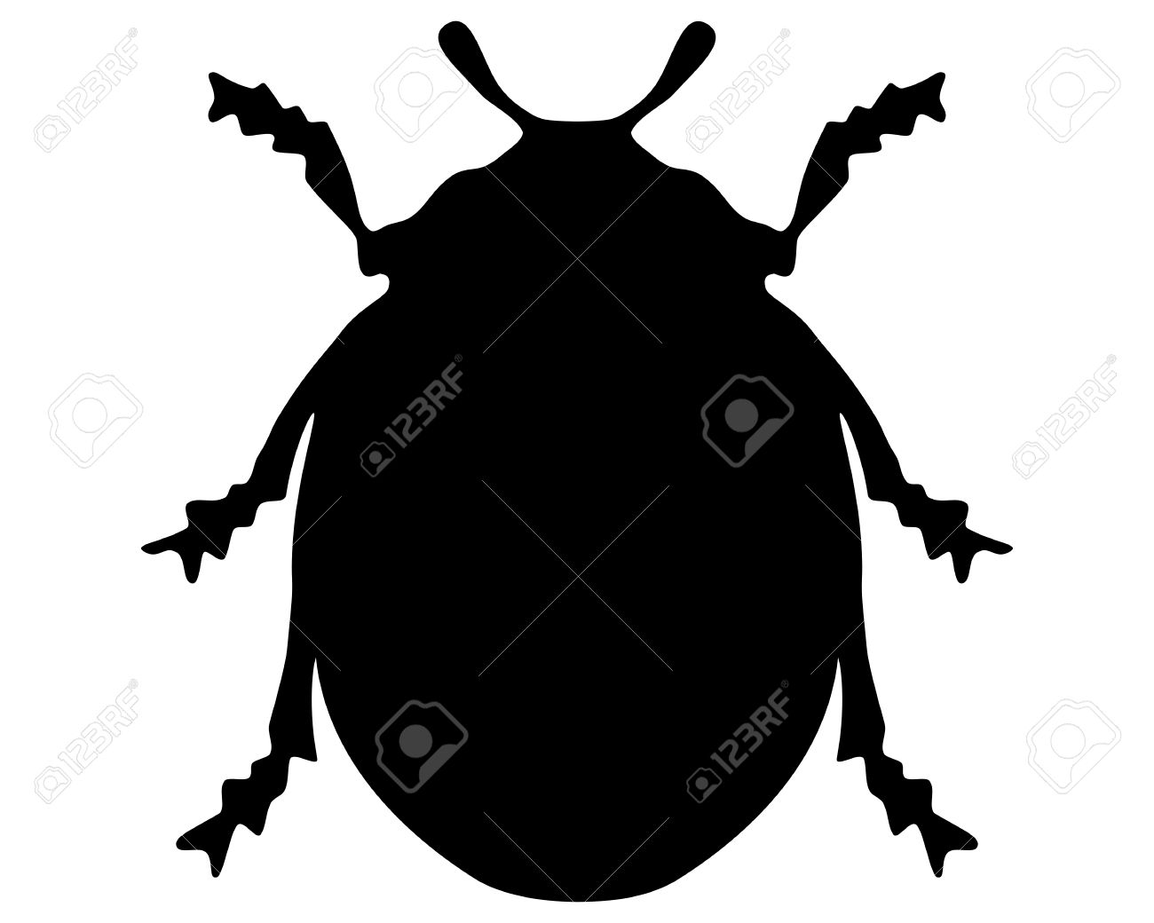 1300x1040 Ladybug Silhouette