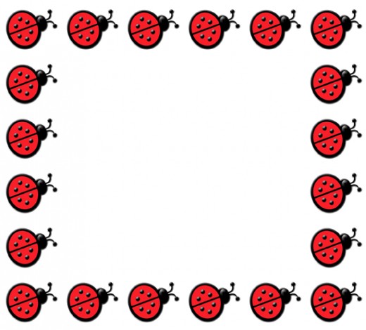 520x470 Ladybug Clipart Border