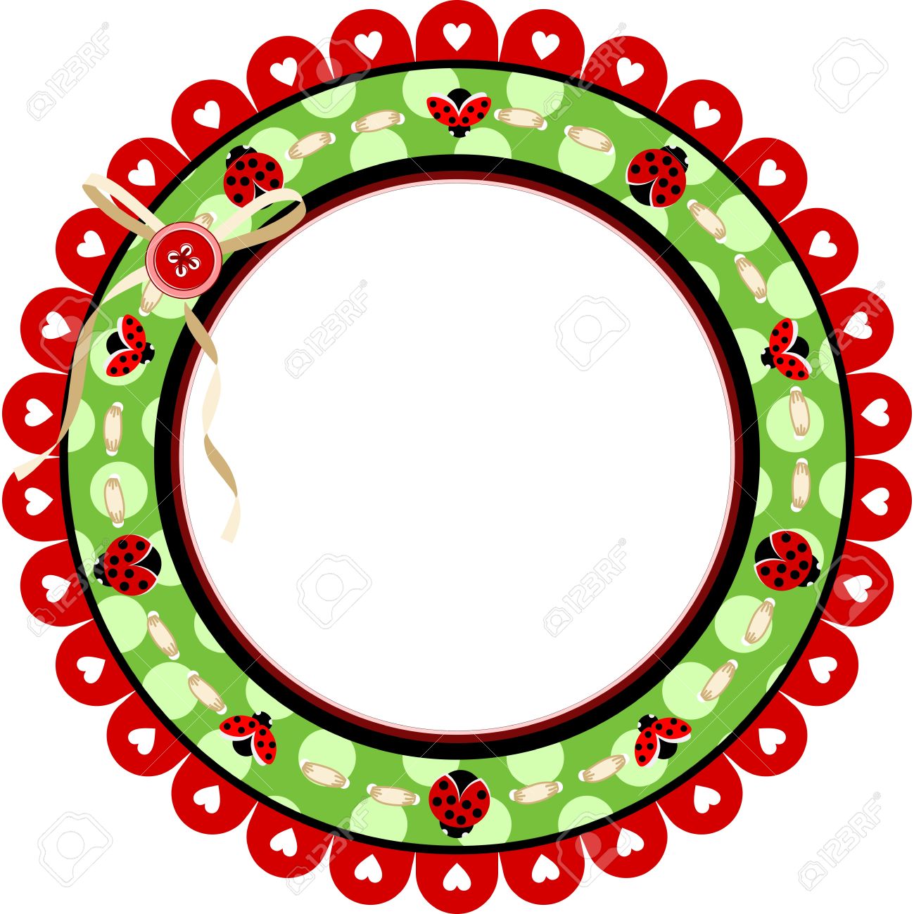 1299x1300 Ladybug Clipart Frame