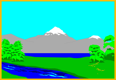 400x277 Lake Clipart Mountain Landscape