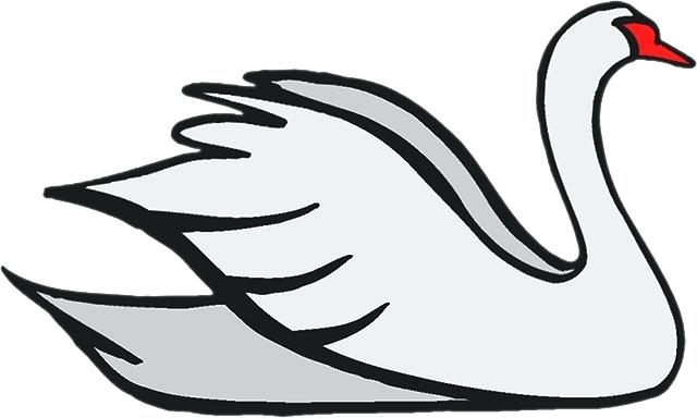 640x384 Swan Clipart Printable Black And White Art Black And White Swan