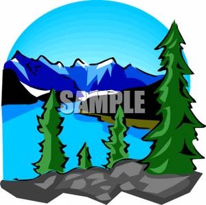 300x298 Mountain Lake Clip Art Cliparts