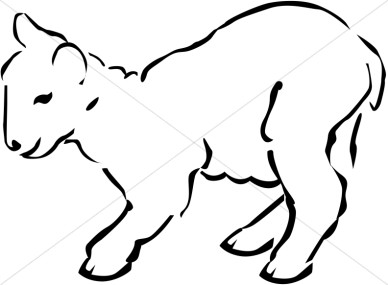 388x285 Lamb Clipart