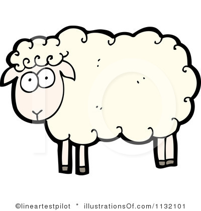 400x420 Sheep Clipart Black And White Clipart Panda
