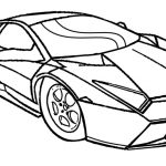150x150 Lamborghini Coloring Page