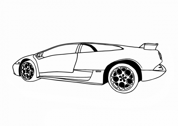 615x435 Transportation Lamborghini Coloring Pages Transportations