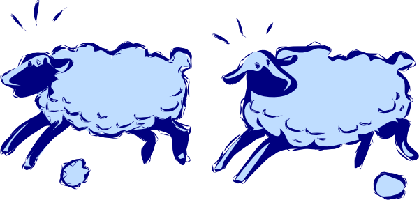 600x287 Running Sheep Clip Art