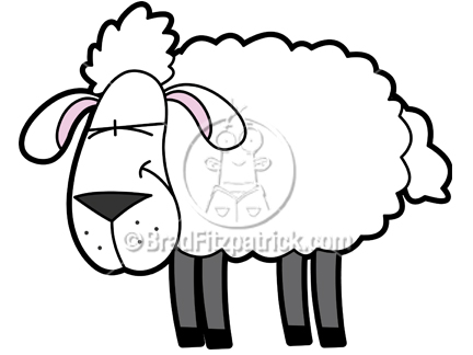 432x324 Cartoon Sheep Clipart Character Royalty Free Sheep Picture