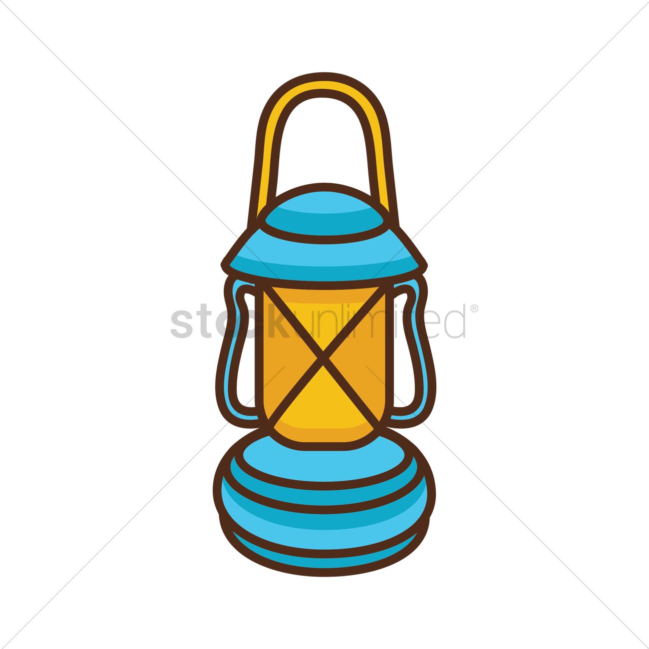 1300x1300 Oil Lamp Vector Image