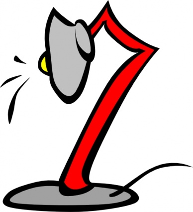 388x425 Reading Lamp Clipart
