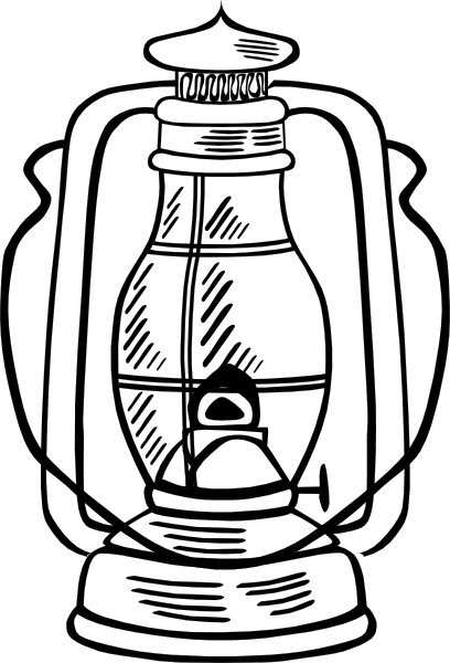 408x600 Hurricane Lamp Clip Art