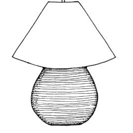268x268 Lamp Black And White Clipart Clipartfox Black And White Lamp