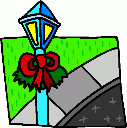 490x494 Christmas Lamp Post Clip Art