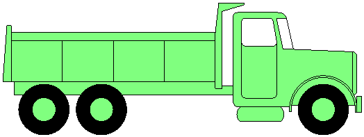 524x197 Dump Truck Clipart