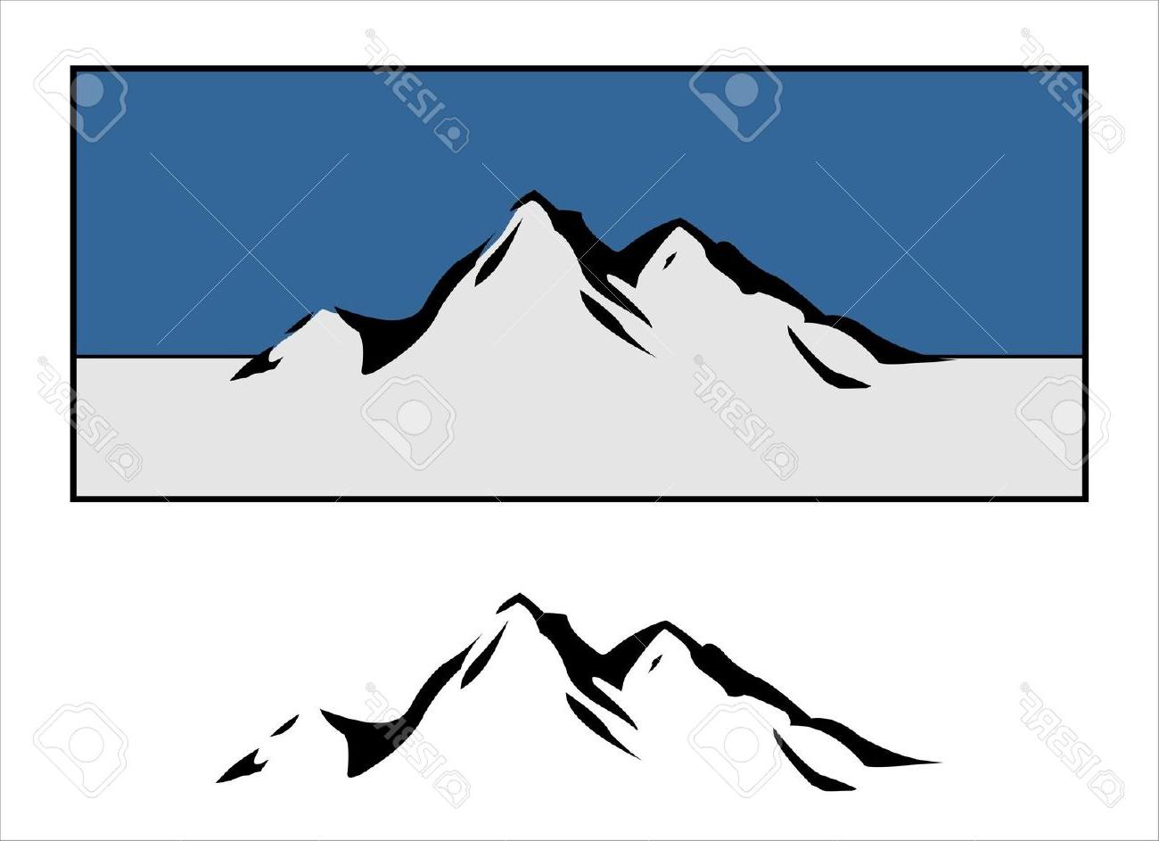 1300x943 Best Hd Mountain Design Stock Vector Logo Silhouette Library