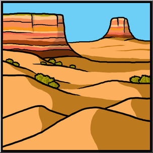304x304 Clip Art Landforms 2 Color Unlabeled I Abcteach